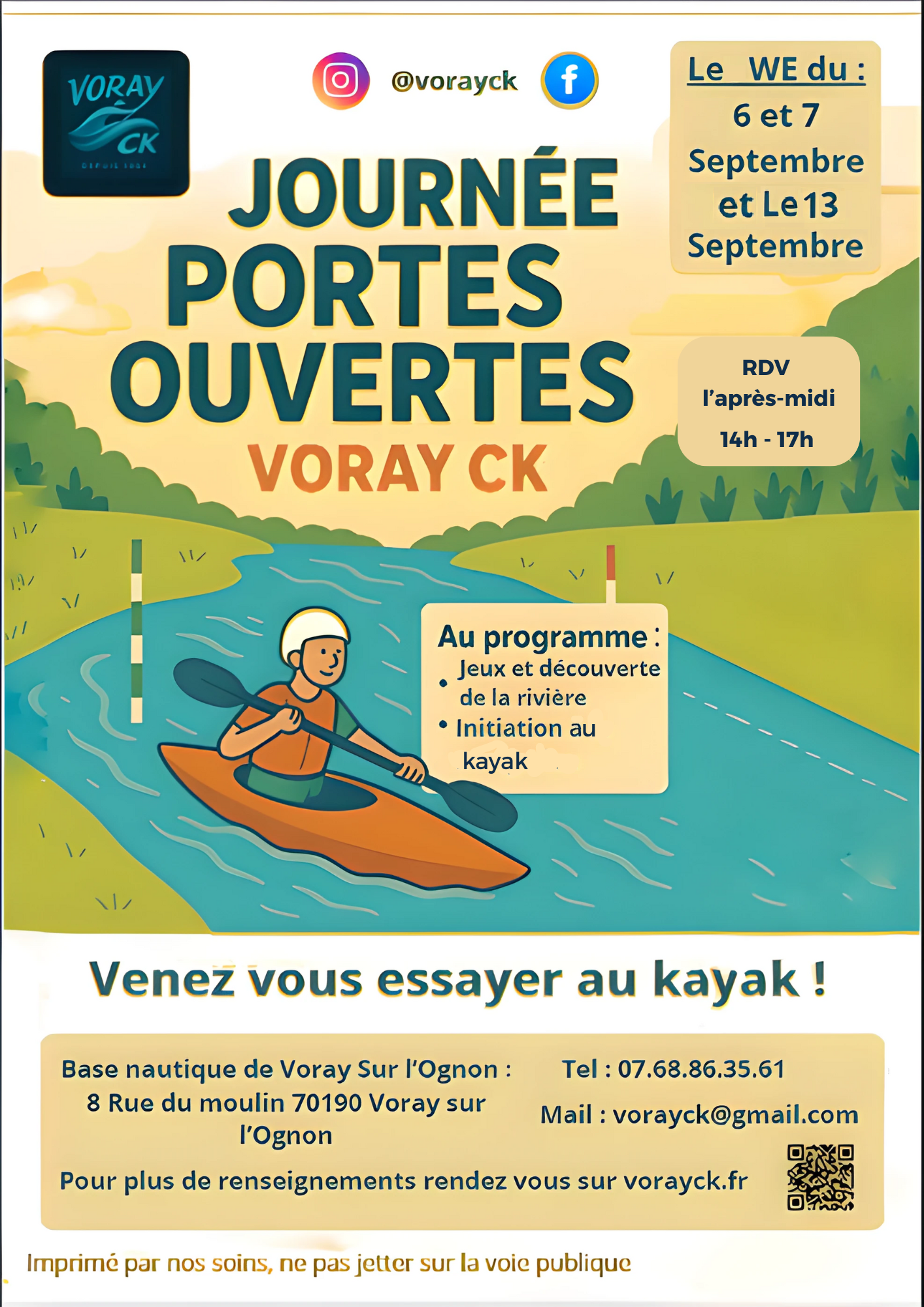Affiche Journées Portes Ouvertes
